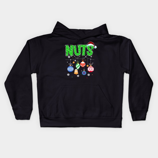Funny Chest Nuts Matching Chestnuts Christmas Couples Nuts Kids Hoodie by _So who go sayit_